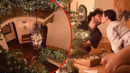 Yeni evlilerin yılbaşı heyecanı… Evlerini ışıl ışıl bir çiçek bahçesine çevirdiler