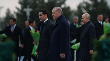 Son dakika... Cumhurbaşkanı Erdoğan Türkmenistanda