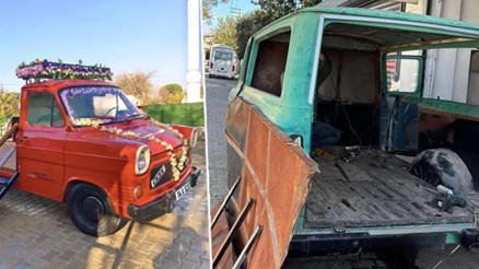 Yeşilçamın unutulmaz filmlerinden hafızalara kazınmıştı Çiçek Abbas minibüsü yeniden hayat buldu