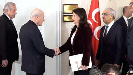 MHP lideri Bahçeli, DEM Parti heyeti ile bir araya geldi