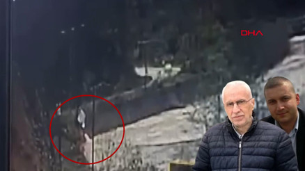 Dayı ile yeğenin öldüğü kaza kamerada