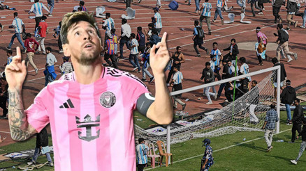 Messi çılgınlığı ortalığı savaş alanına çevirdi Messi çılgınlığı ortalığı savaş alanına çevirdi