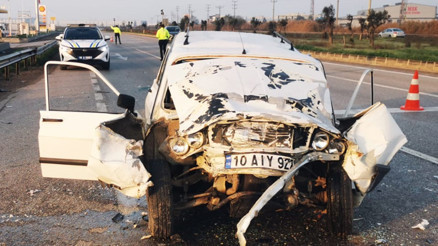 Otomobil, önünde seyreden araca çarptı: 15 yaşındaki Furkan hayatını kaybetti