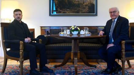 Zelenski, Cumhurbaşkanı Steinmeierle de görüştü