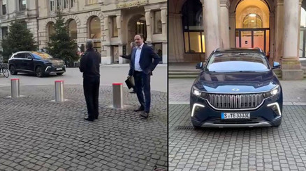 Togg Hamburg sokaklarında: Resmi törende sahnedeydi