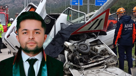 Genç avukat, feci kazada yaşamını yitirdi
