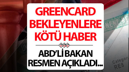 KORKULAN OLDU: Green Card başvurusu için ABDli bakandan son dakika açıklaması... Green Card 2026 çekilişi iptal mi oldu