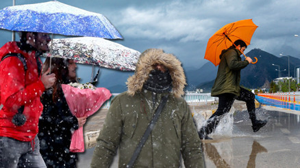 Yeni bir yağış sistemi geliyor: Meteorolojiden kuvvetli yağış uyarısı: 10 ilde kar, 28 ilde sağanak alarmı
