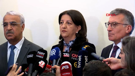 DEM Parti ile AK Parti heyetleri, görüşme sonrası açıklamalarda bulundu