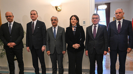 Son dakika... DEM Parti heyeti ve AK Partiden görüşme sonrası ilk açıklama