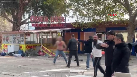 Adanada adadaki kaçak işletmelerin yıkımı için işlem başlatıldı, bazı kişiler direnip iş yerlerini yaktı