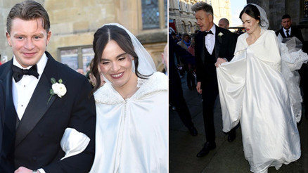 Ünlü şef kızını evlendirdi... Gülsün mü ağlasın mı bilemedi... Karlar prensesi gibi gelin oldu