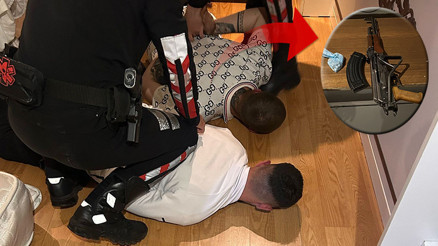 Beşiktaş’ta otel odasına baskın; yatağın altından kalaşnikof çıktı