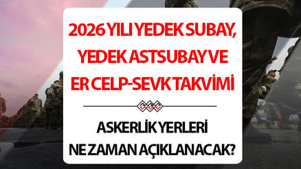 2026 ASKERLİK CELP VE SEVK TAKVİMİ | MSB Şubat dönemi/celbi askerlik yerleri ne zaman açıklanacak Yedek subay, yedek astsubay ve erlerin askerlik celp tarihleri ne zaman MSB duyurdu