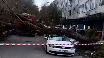 İstanbulda şiddetli lodos: Gaziosmanpaşada çatı uçtu, 1 kişi yaralandı