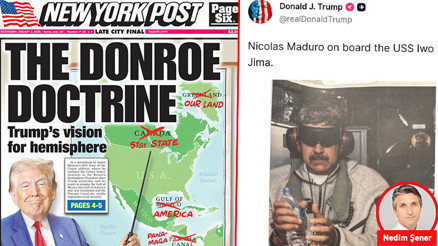 ABD çıkarı için abluka, ambargo, yaptırım, tehdit, işgal, darbe, kumpas, suikast, adam kaçırma: Donroe Doktrini ABD çıkarı için abluka, ambargo, yaptırım, tehdit, işgal, darbe, kumpas, suikast, adam kaçırma: Donroe Doktrini