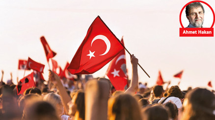 Kırmızı beyaz bir duvar