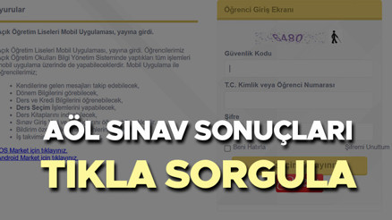 AÖL SINAV SONUÇLARI SORGULAMA EKRANI 2026: MEB Açık Öğretim Lisesi (AÖL) 1.Dönem sınav sonuçları ne zaman açıklanacak, açıklandı mı Açık Lise sınav sonuçları nereden öğrenilir