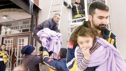 Bebeğin ağlama sesine herkes seferber oldu