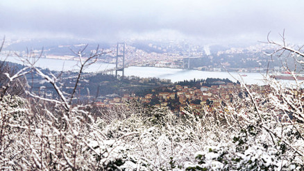İstanbul’da kar manzaraları