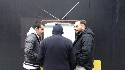 Şantiye meraklılarına özel tasarım: Orduda televizyon şeklinde izleme alanı