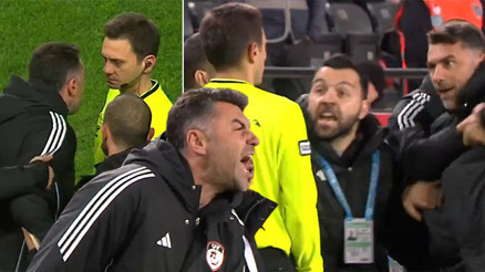 Burak Yılmaz, kırmızı kart gördü: Karara sinirlendi, hakemin üzerine yürüdü