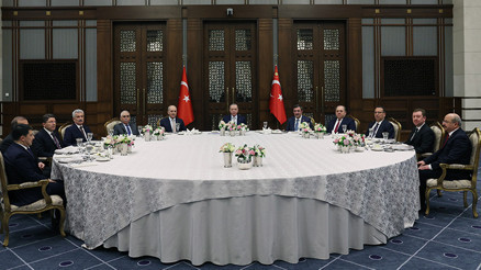 Son dakika haberi... Cumhurbaşkanı Erdoğan yasama, yürütme ve yargı organlarının temsilcileriyle bir araya geldi