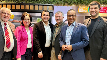 SPD’li aday Türk esnafları ziyaret etti