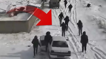 Köpek dövüştürenlerin dronu görüp kaçtığı anlar kamerada