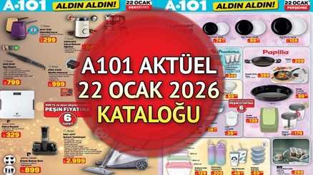 A101 22 OCAK 2026 KATALOĞU BROŞÜRÜ RAFLARDA || A101 ALDIN ALDIN aktüel afişi Perşembe ürünleri neler A101 kataloğu bu hafta waffle makinesi, buharlı temizleyici, kahve ve baharat öğütücü getiriyor