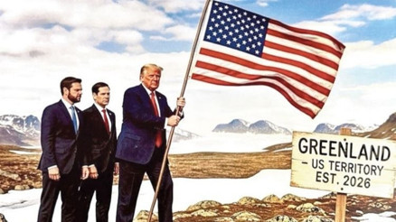 Davos öncesinde gerilim arttı… Trump sosyal medyada Grönland’a ABD bayrağı dikti