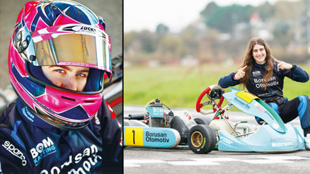 Rüzgârın kızı Ayşe pistlerin tozunu atıyor