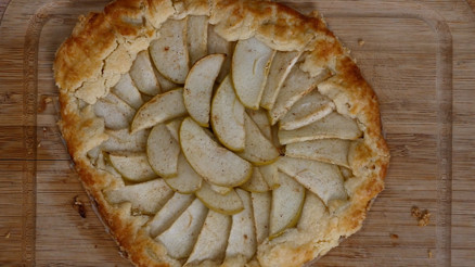 Glutensiz elmalı galette