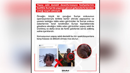 DMM’den Suriye’de yapay zeka destekli dezenformasyon uyarısı