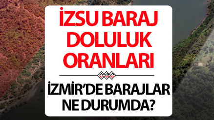 İZSU İZMİR BARAJ DOLULUK ORANLARI 14 NİSAN | İZSU Baraj doluluk oranı yüzdesi kaç oldu Tahtalı, Balçova ve diğer barajların su seviyesi ne kadar