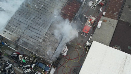 Başakşehir İkitelli Atatürk Sanayi Sitesinde yangın