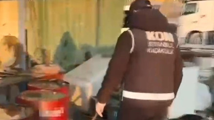 İstanbulda yapılan operasyonlarda 242 ton kaçak akaryakıt ele geçirildi