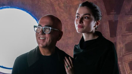 Sergi için film çekti