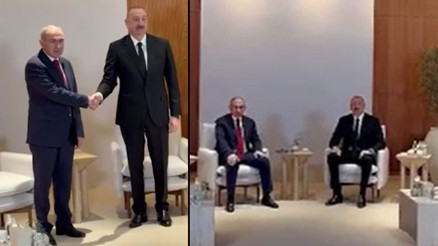 Abu Dabide kritik temas: Aliyev ve Paşinyan görüştü