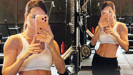 Yasemin Ergeneden spor pozu