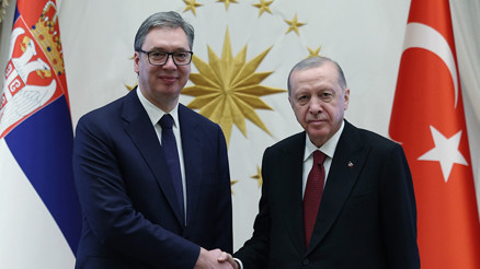 Cumhurbaşkanı Erdoğan, Sırp mevkidaşı ile bir araya geldi