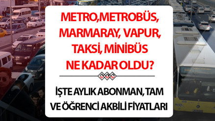İSTANBUL YENİ TOPLU TAŞIMA ZAMLI ÜCRET TARİFE LİSTESİ 2026 ŞUBAT | İETT İstanbul Otobüs, Metrobüs, Metro, Marmaray ücretleri ne kadar kaç TL oldu Aylık abonman (mavi kart), tam ve öğrenci akbil kaç TL, toplu taşımaya yüzde kaç zam yapıldı