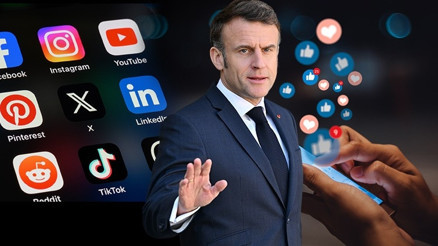 Sosyal medya devlerine Macrondan uyarı Sosyal medya devlerine Macrondan uyarı
