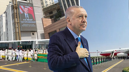 Cumhurbaşkanı Erdoğan Etiyopyaya gitti | Bilboardlara fotoğrafını koydular