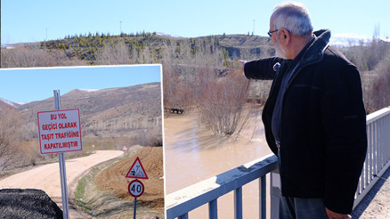 Karların erimesiyle nehir taştı: İlk defa böyle oldu, bu halini görmeye geldim