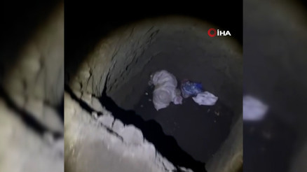 Hatayda define aramak için 40 metrelik kuyu kazdı