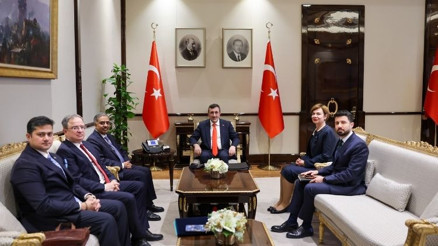 Cumhurbaşkanı Yardımcısı Yılmaz, D-8 Genel Sekreteri Büyükelçi Mahmoodu kabul etti