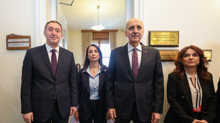TBMM Başkanı Kurtulmuştan DEM Partiye ziyaret
