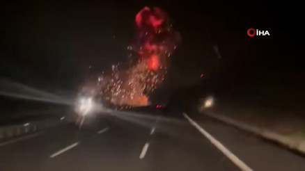 Balıkesirde F-16 savaş uçağının düşme anı ortaya çıktı