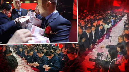 Ziyafet masasında 26 milyon dolarlık ikramiye: Çinli firmanın çalışanları Neden altın dağıtmıyorsunuz diye soruyormuş